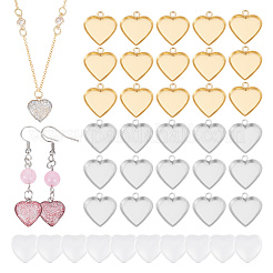 DIY Rohling Herz Anhänger Bastelset DIY-UN0005-12