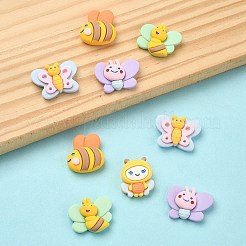 20 Stück 5 Stile undurchsichtige Harz-Insekten-Cabochons RESI-YW0001-51