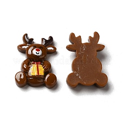 Weihnachtliche Cabochons aus undurchsichtigem Harz RESI-K019-29