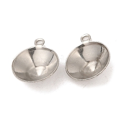 Anhänger aus Edelstahl 304 mit spitz zulaufenden Strass-Fassungen STAS-U025-05B-P