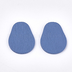 Gemalte Pappelholz Cabochons WOOD-T021-31B