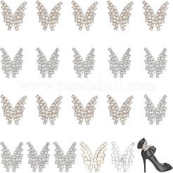 20 Stück 2 Stile Legierung Strass Cabochons FIND-CA0006-51