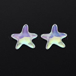 Durchscheinende Cabochons aus galvanisiertem Glas EGLA-T026-004