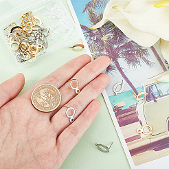 40 шт. 4 шт. фурнитура для сережек-гвоздиков из нержавеющей стали 201 STAS-DC0009-81