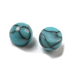 Gefärbte handgemachte synthetische Türkis-Cabochons G-B070-19B