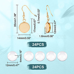 Rohling-Set zum Herstellen von kuppelförmigen Ohrhängern DIY-UN0005-22