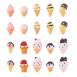 50 Stück 10 Stile Harz-Decoden-Cabochons RESI-CJ0001-230