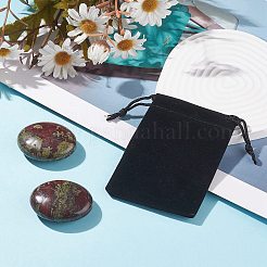 2 Stück natürliche Drachenblut-Jaspis-Cabochons G-FH0001-19