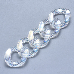 Transparente Acrylverbindungsringe Strass Fassungen OACR-S036-009A-D01