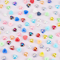 1000 Stück 10 Farben ABS-Kunststoff-Imitationsperlen-Cabochons PACR-AR0001-03