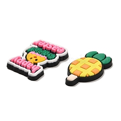 Anhänger und Cabochons aus PVC-Kunststoff KY-XCP0001-24