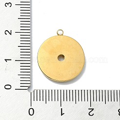 Ionenplattierung (IP) 304 Edelstahl Anhänger Strass Fassung STAS-B058-12G-08