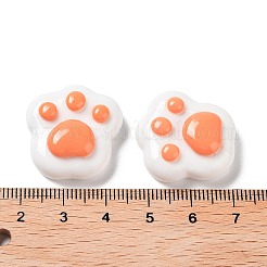 Cartoon weiße Katze Harz Decoden Cabochons CRES-R203-01E