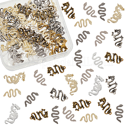 80 stücke 8 stil legierung cabochons MRMJ-OC0003-86