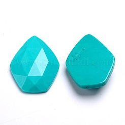 Gefärbt facettiert natürliche howlite cabochons G-D763-02