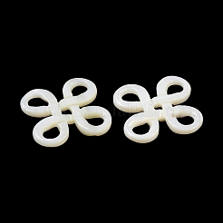 Natürliche weiße Muschel cabochons SSHEL-M022-18