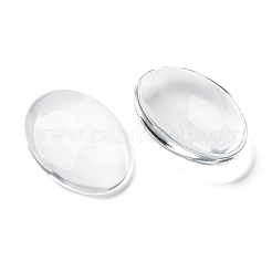 Transparente Glas Cabochons GGLA-R022-25x18