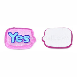 Transparent bedruckte Acryl-Cabochons TACR-N016-41