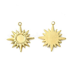 Cabochon-Fassungen für Anhänger aus Edelstahl 304 STAS-L269-051G