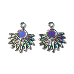 Ionenplattierung (IP) 304 Edelstahl Anhänger Cabochon-Einstellungen STAS-G278-05MC
