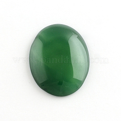 Natürlichen grünen Achat-Edelstein-Cabochons G-R270-14