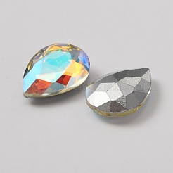 Glas Strass Cabochons RGLA-WH0005-09A