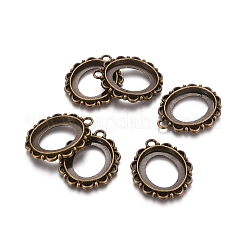 Mit Grad ein Kristall Strass und Messing Cabochon Fassungen EA416Y-AB