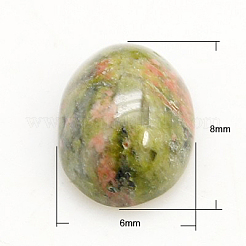 Edelstein-Cabochons G-H1596-8x6x3mm-M