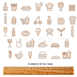 Holz Cabochons WOOD-CJ0001-34