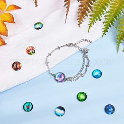Klebstein Glascabochons für DIY-Projekte GGLA-AR0001-01J