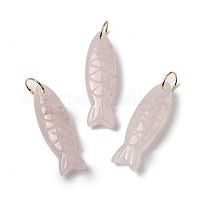 Резные подвески из натурального розового кварца&nbsp;G-G314-01G-04