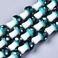 Гриб ручной Lampwork бисер пряди&nbsp;X-LAMP-R116-14