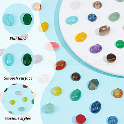 40 Stück 20 Stile gemischte Edelstein-Cabochons G-HY0001-54