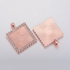 Aluminium-Anhänger Fassungen für Cabochons X-ALRI-TAC0001-05A-RG