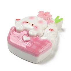Frühling Kirschblüten Thema opake Harz Cupcake Decoden Cabochons RESI-E055-02E