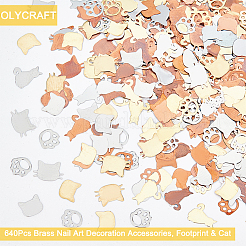 640 Stück Messing-Cabochons im 8-Stil MRMJ-OC0003-27