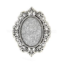 Geben Sie Ihre Kreationen eine einzigartige Designer-Look mit diesen modernen und charmanten Eisen hängender Cabochon Fassungen PALLOY-Q300-09AS-NR
