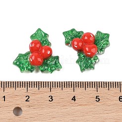 Weihnachtsserie süße transparente Harz Decoden Cabochons RESI-S03-03H