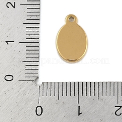 Ionenbeschichtung (IP) 304 Edelstahl Rack Beschichtung Anhänger Cabochon-Einstellungen STAS-U019-40G