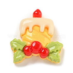 Weihnachts-Deko-Cabochons aus undurchsichtigem Harz RESI-U006-05G