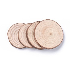Unfertige Cabochons aus Naturpappelholz WOOD-E018-12