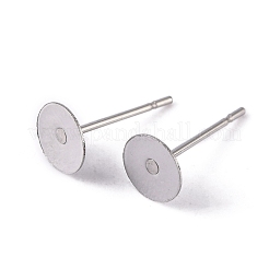 Anlaufgeschützte Ohrstecker aus flachem STAS-S028-25