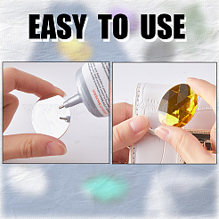 36 Stück 9 Farben Acryl-Strass-Cabochons mit flacher Rückseite. DIY-GF0009-16