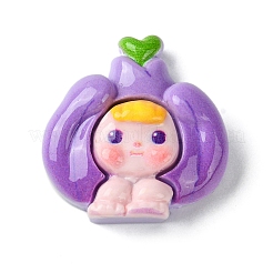 Cartoon Junge undurchsichtige Decoden-Cabochons aus Kunstharz RESI-C045-03D