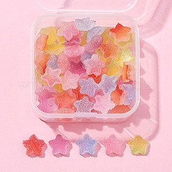 50 Stück opake Harz-Cabochons RESI-FS0001-57