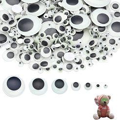 300 Stück 7 Stil leuchtende Wackelaugen aus Kunststoff und Harz DIY-CA0004-96