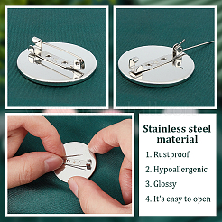 Blanko-Set zur Herstellung einer Kuppelbrosche DIY-UN0005-11A