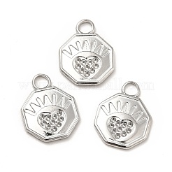 304 Edelstahl Anhänger Strass Fassungen STAS-P312-06P