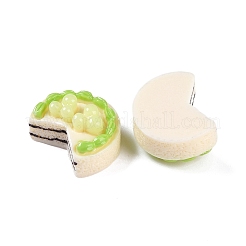 Undurchsichtige Decoden-Cabochons aus Kunstharzimitat für Lebensmittel CRES-I032-02C