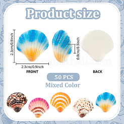 50 Stück undurchsichtige Harz-Decoden-Cabochons CRES-PH0001-20
